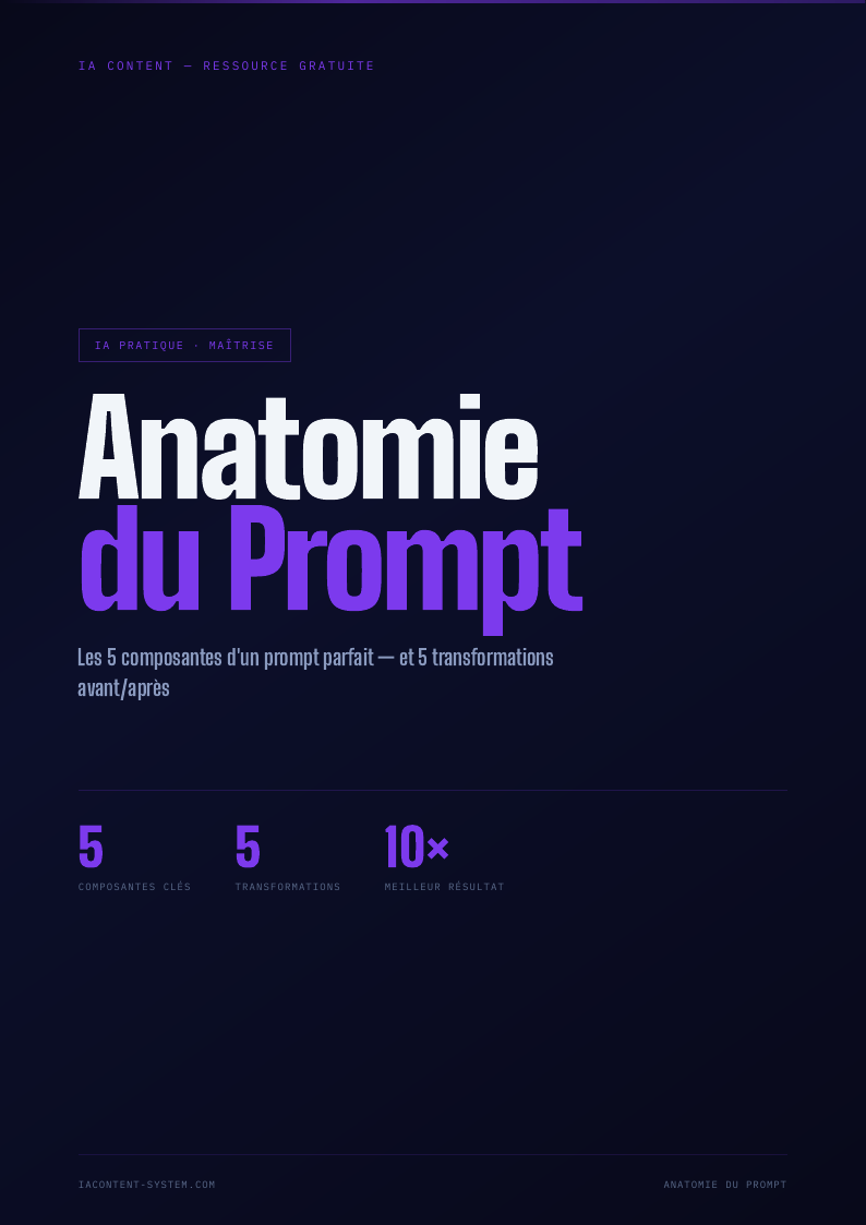 Anatomie du Prompt Parfait